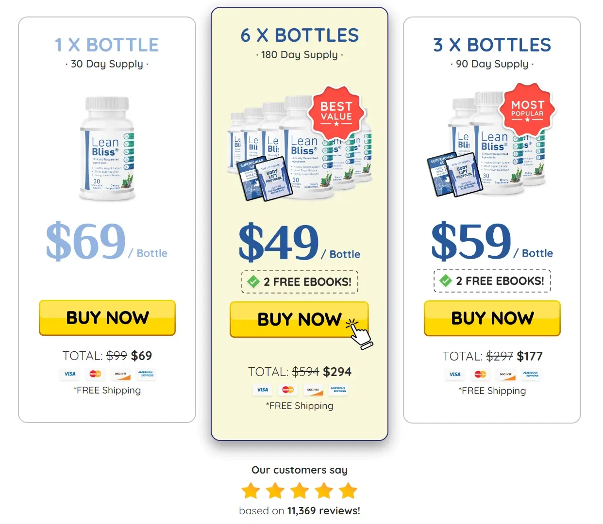 Buy LeanBliss 6 Bottles